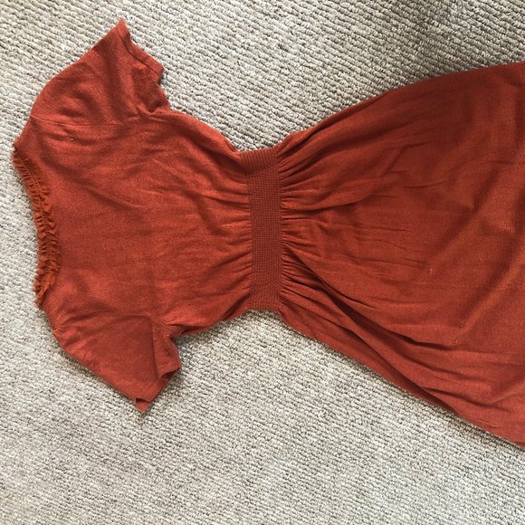 Isabelle Sinclair Orange Midi Dress - Picture 1 of 3